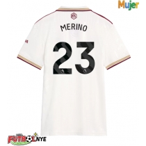 Camiseta Arsenal Mikel Merino #23 Tercera Equipación para mujer 2025-26 manga corta